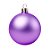 Bolas De Natal - Fosca Roxo - 15cm - 1 unidade - Rizzo - Imagem 1