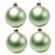 Bolas De Natal - Fosca Verde Claro - 4 unidades - Rizzo - Imagem 1