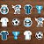 Mini Personagens Decorativos - Grêmio - 7x9cm - 12 unidades - Regina - Rizzo - Imagem 1