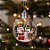Enfeite Para Pendurar de Natal - Lâmpada com Noel e Boneco de Neve - 8cm - 1 unidade - Rizzo - Imagem 1