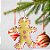 Enfeite Para Pendurar de Natal - Gingerbrad - 9x11,5cm - 1 unidade - Cromus - Rizzo - Imagem 1