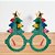 Óculos Decorativo de Natal - Árvore Decorada - 12x14x14,5cm - 1 unidade - Cromus - Rizzo - Imagem 1