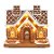 Cenário de Natal - Casinha Gingerbread com Led - 17x10x16cm - 1 unidade - Cromus - Rizzo - Imagem 2