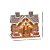 Cenário de Natal - Casinha Gingerbread com Led - 17x10x16cm - 1 unidade - Cromus - Rizzo - Imagem 3