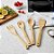Kit 4 Utensílios de Bambu Essential - 30,2x6,1x3cm - 1 unidade - Rizzo - Imagem 1