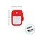 Frasco Spray Portátil Macaron Cartão com Capa de Silicone e Gancho - 50ml - Vermelho - 1 unidade - Rizzo - Imagem 4