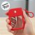 Frasco Spray Portátil Macaron Cartão com Capa de Silicone e Gancho - 38ml - Vermelho - 1 unidade - Rizzo - Imagem 1