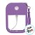 Frasco Spray Portátil Macaron Cartão com Capa de Silicone e Gancho - 50ml - Lilás - 1 unidade - Rizzo - Imagem 3