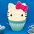 Luminária Hello Kitty - Cake Turquesa - 28cm - 1 unidade - Rizzo - Imagem 1