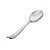 Colher Prata 12 cm Linha Premium com 8 un. Silver Plastic Rizzo Confeitaria - Imagem 1