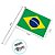 Bandeira do Brasil Para Torcida - Copa do Mundo - 14x21cm - 12 unidades - Rizzo - Imagem 3