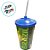 Copo com Tampa e Canudo - Brasil Copa do Mundo Azul - 700ml - 1 unidade - Rizzo - Imagem 3