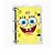 Fichário Universitário Com 192 Folhas - Bob Esponja - Ref. 5145 - 1 unidade - DAC Art - Rizzo - Imagem 1