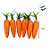 Mini Cenouras Decorativas com Glitter - 5cm - 6 unidades - Rizzo - Imagem 3