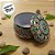 Lata De Metal Estampa De Mandala - Verde - 7x7x4cm - 130ml - 1 unidade - Rizzo - Imagem 1