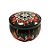 Lata De Metal Estampa De Mandala - Preto, Vermelho - 7x7x4cm - 130ml - 1 unidade - Rizzo - Imagem 2