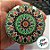 Lata De Metal Estampa De Mandala - Verde e Vermelho - 7x7x4cm - 130ml - 1 unidade - Rizzo - Imagem 4