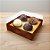 Caixa Para 4 Doces com Tampa Cristal - Páscoa Gourmet - 9x9x4,5cm - 10 unidades - Regina - Rizzo - Imagem 1