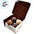 Caixa Para 4 Doces - Gourmet - 9x9x4,5cm - 5 unidades - Regina - Rizzo - Imagem 2
