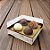 Caixa Para 4 Doces com Tampa Cristal - Gourmet - 9x9x4,5cm - 5 unidades - Regina - Rizzo - Imagem 1