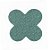 Forminha 4 Pétalas Glitter Verde Cod. 10.89 com 50 un. Nc Toys Rizzo Confeitaria - Imagem 1