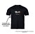 Camiseta Preta - 100% Algodão - Personalizado com Sua Frase/Logo de 10cm - 1 unidade - Rizzo - Imagem 1