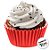 Forminha Para Cupcake Impermeável - Vermelha - 5x3,5cm - 45 unidades - Regina - Rizzo - Imagem 5