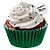 Forminha Para Cupcake Impermeável - Verde Escuro - 5x3,5cm - 45 unidades - Regina - Rizzo - Imagem 5