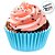 Forminha Para Cupcake Impermeável - Azul Bebê - 5x3,5cm - 45 unidades - Regina - Rizzo - Imagem 1