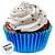 Forminha Para Cupcake Impermeável - Azul Royal - 5x3,5cm - 45 unidades - Regina - Rizzo - Imagem 1