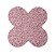 Forminha 4 Pétalas Glitter Rosa Cod. 10.84 com 50 un. Nc Toys - Imagem 1