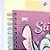 Caderno Smart Univ. Com Folhas Reposicionáveis - Stitch Lilás - 10 Divisórias - 20x27cm - Disney Original - 1 unidade - - Imagem 7