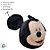Pelúcia 3D - Mickey Mouse - 22cm - Disney Original - 1 unidade - Rizzo - Imagem 4