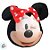 Pelúcia 3D - Minnie Mouse - 22cm - Disney Original - 1 unidade - Rizzo - Imagem 2