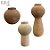 Kit Vasos Decorativos Orgânicos de Cerâmica - Marrom, Off-White e Natural - 3 peças - 24x18x10cm - 1 unidade - Cromus - - Imagem 2