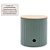 Pote Organizador de Metal com Tampa de Bambu - Verde - 13x13x13cm - 1 unidade - Cromus - Rizzo - Imagem 4