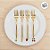 Kit Garfos Dourado - Aço Inox - Pingente Frutas - 4 Peças - 1 unidade - Cromus - Rizzo - Imagem 5