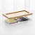 Caixa Acrílica com Tampa de Bambu - 19x9x5cm - 1 unidade - Cromus - Rizzo - Imagem 1