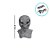Máscara de Halloween - Alien "ET" - 40cm - 1 unidade - Rizzo - Imagem 2