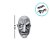 Máscara de Halloween - Homem Velho - 26cm - 1 unidade - Rizzo - Imagem 2