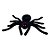 Aranha Preta de Veludo - 19x15cm - 1 unidade - Rizzo - Imagem 3