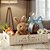 Cesta de Papel Cartão de Páscoa - Classique Bunny - 29x21x6,5cm - 1 unidade - Cromus - Rizzo - Imagem 1