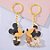 Conjunto Chaveiro Metal - Mickey e Minnie - Noivos - 5,5cm - Disney Original - 1 unidade - Rizzo - Imagem 1