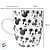 Caneca de Cerâmica - Mickey Mouse - Preto e Branco- 330ml - Disney Original - 1 unidade - Rizzo - Imagem 3