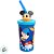 Copo com Tampa e Canudo - Mickey Mouse 3D - Azul - 360ml - Disney Original - 1 unidade - Rizzo - Imagem 5