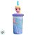 Copo com Tampa e Canudo - Elsa 3D - Frozen - 360ml - Disney Original - 1 unidade - Rizzo - Imagem 5