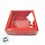 Caixa Coração Diamantado - 1 Cavidade - Vermelho - 13x13x3cm - 5 unidades - Crystal - Rizzo - Imagem 3