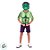 Fantasia Infantil Hulk - Macacão Curto e Máscara - G de 8 a 10 anos - Disney Original - 1 unidade - Rizzo - Imagem 6