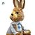 Enfeite Decorativo de Páscoa - Coelho de Palha na Bicicleta - 40x21x12cm - 1 unidade - FlorArte - Rizzo - Imagem 4