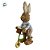 Enfeite Decorativo de Páscoa - Coelho de Palha na Bicicleta - 40x21x12cm - 1 unidade - FlorArte - Rizzo - Imagem 6